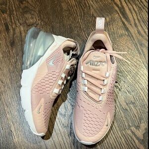 Nike Air Max 270 Pink and White Sneakers